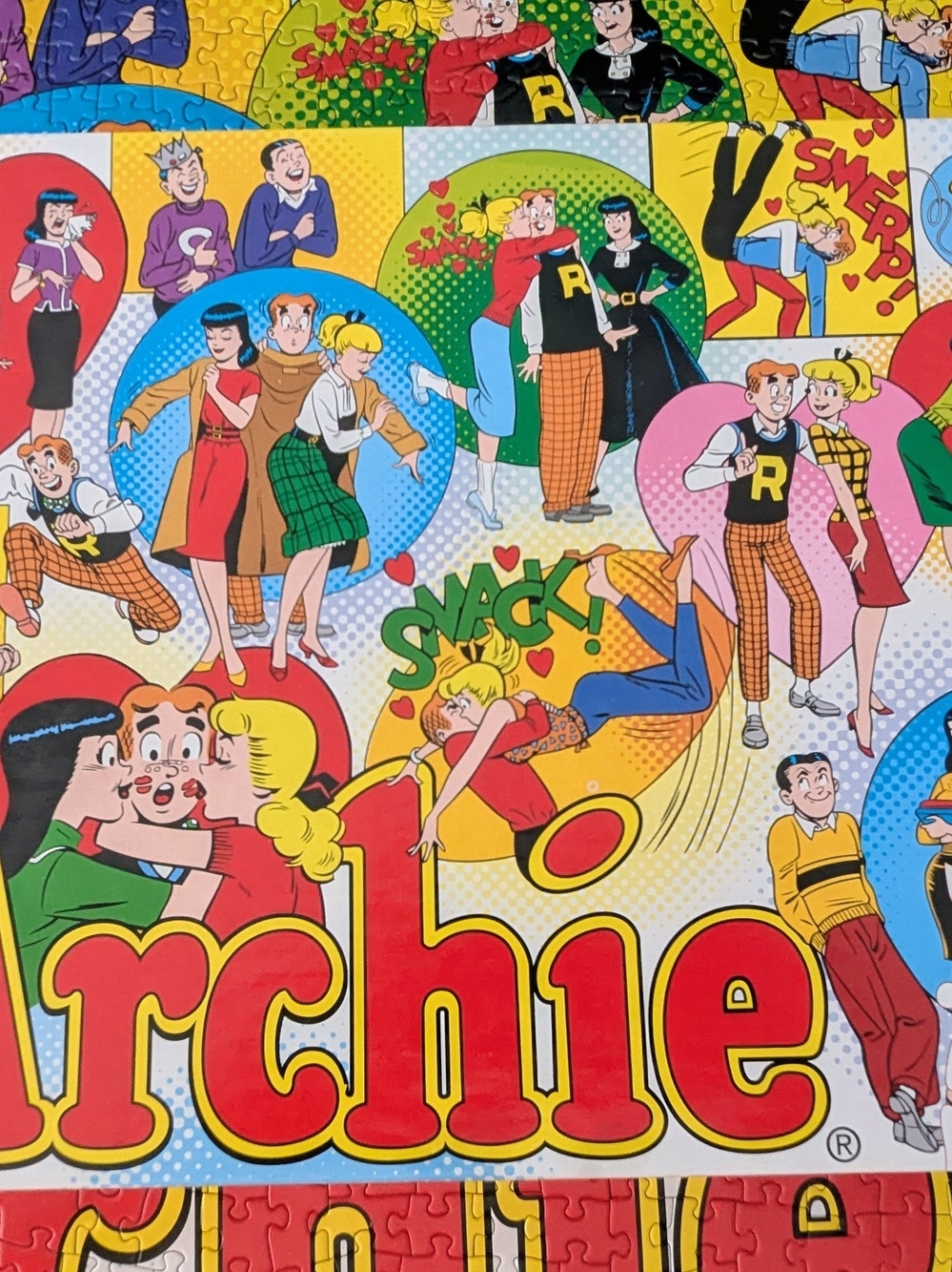 Archie® Retro Comic Puzzle Tablecloth - Multicolor